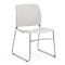 Officesource Stacked Seating Armless Stackable Side Chair with Chrome Frame OSSN6015WH - alternate 1